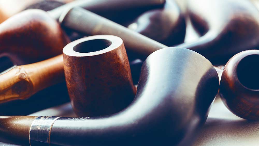 Pipe din briar la gramada